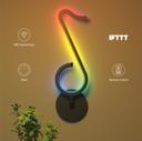 اضاءة ديكور غرفة قيمنق على شكل شعار تيكتوك RGB ذكي Brite RGB Smart LED Desk Lamp - Porodo - SW1hZ2U6NTIyNDEw