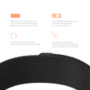 سوار ساعة ابل اسود by Porodo Steel Mesh Watch Band for Apple Watch 44mm / 45mm من iGuard