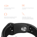 iGuard by Porodo Sport Silicone Watch Band for Apple Watch 44mm / 45mm - Gray/Black