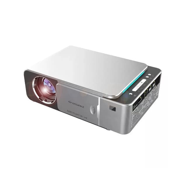بروجكتر ليد بسطوع 3500 Lumens بدقة 1080P وبمقاس عرض 220 بوصة مع خاصية الآندرويد T6 WiFi Home Theater Android LED Projector - Wownect