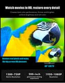 بروجكتر ليد بسطوع 3500 Lumens بدقة 1080P وبمقاس عرض 220 بوصة مع خاصية الآندرويد T6 WiFi Home Theater Android LED Projector - Wownect