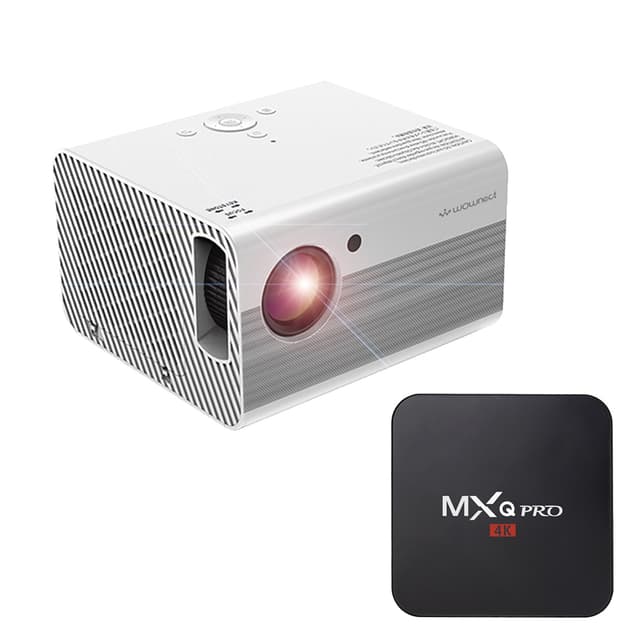 Wownect Portable Home LED 4K Projector Full HD 1080P [Screen Size 200