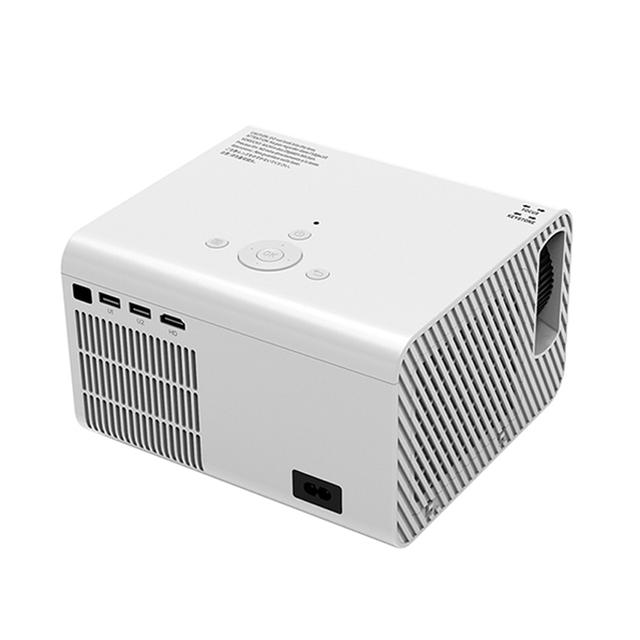 بروجكتر ليد بسطوع 4500 Lumens بدقة 1080P وبمقاس عرض 300 بوصة مع شاشة عرض مقاس 120 بوصة Portable Home LED Projector With Stereo With  Projector Screen Include - Wownect - SW1hZ2U6NTE4NzYx