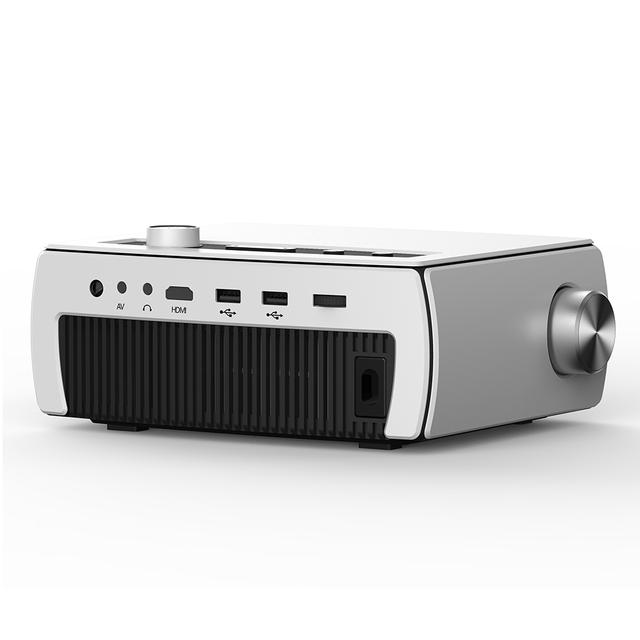 بروجكتر ليد بسطوع 220 لومن بدقة 4k وبمقاس عرض 180 بوصة LED Portable Projector 4K Full HD Home Theater - Wownect - SW1hZ2U6NTE4ODM0