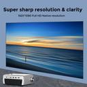 Wownect LED Portable Projector 4K Full HD 1080P [ 1920*1080] [Screen Size 45-180inch/220 ANSI Lumens] Home Theater Gaming Projector Compatible with Android/iOS/ TV Stick/Laptop/ HDMI/DVD/USB- White - SW1hZ2U6NTE4ODQ2