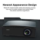 Wownect Android 9.0 Projector 4K LED [Screen Up to 200''] Screen Mirroring 1080p with 550 ANSI Lumens Compatible with TV Stick, Set Top Box, HDMI, USB, Laptop, Gaming -Black