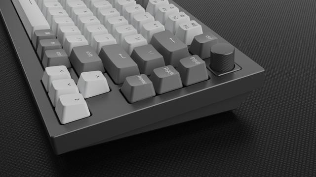 لوحة مفاتيح مع إضائة RGB أزرق Q1 QMK Gateron Phantom Mechanical Keyboard with Knob - Keychron - SW1hZ2U6NTIyMTQ2
