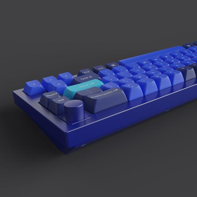 Keychron Q2 QMK Gateron G-PRO Mechanical Keyboard with Knob- RGB- Brown Switch and Costom Hot-swappable - Navy Blue - SW1hZ2U6NTIyMTYz