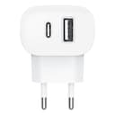 شاحن جداري ( 32W ) - ابيض Belkin - Boost Charge USB-C + USB-A Wall Charger