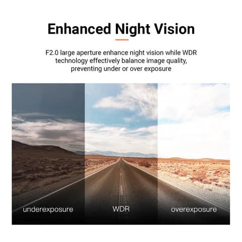 كاميرا مراقبة أمامية للسيارة 70 mai DashCam A400+Rear Cam Set