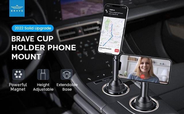 Brave magnetic car phone and Cup holder