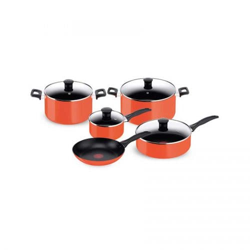 طقم أواني طهي Tefal Simply Chef 9 piece Set Orange