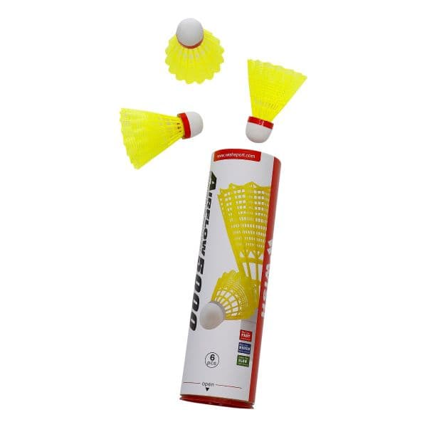 WISH SHUTTLE COCK 6 PCS YLW FST S-370