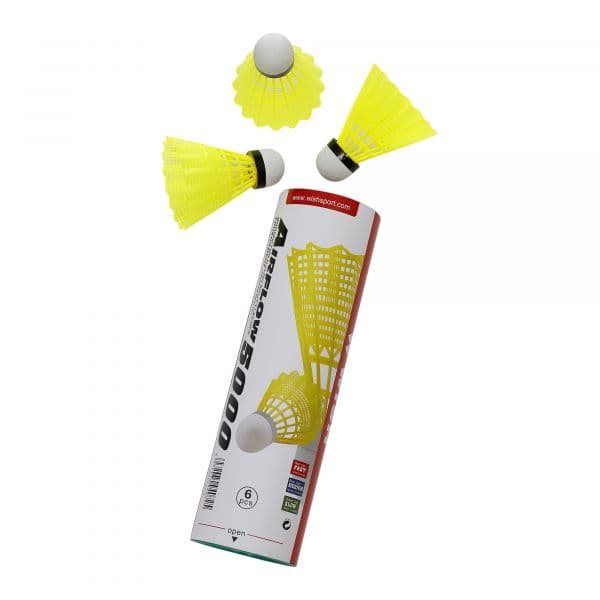 WISH SHUTTLE COCK 6 PCS YLW SLOW S-370