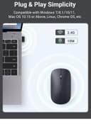 UGREEN Wireless Mouse Silent Computer Mice Slim Portable for Laptop with 2.4G USB Adapter Ultrafast Scrolling 4 Adjustable DPI Compatible with PC HP Lenovo ASUS Dell