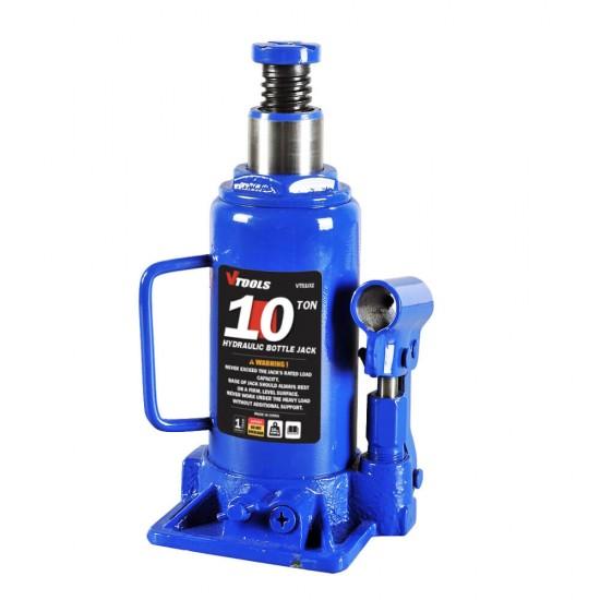 VTOOLS Heavy-Duty 10 Ton Hydraulic Bottle Jack For Car