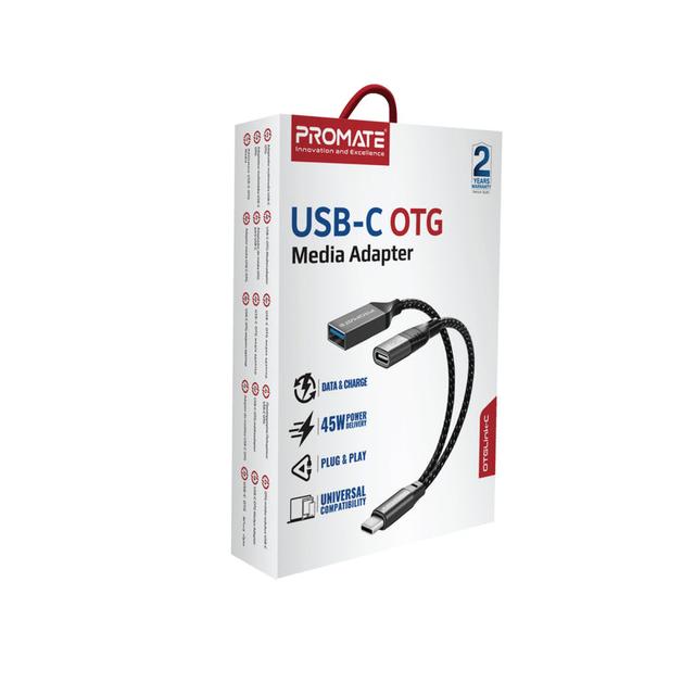 promate USB-C OTG Media Adapter - SW1hZ2U6NTM1MjAz