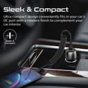 promate 33W Quick Charging Car Charger with USB-C Cable