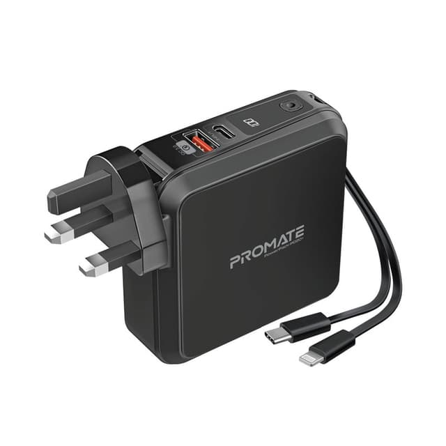 promate 15000mAh Quick Charging Power Bank With AC Charge-in