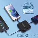 promate 15000mAh Quick Charging Power Bank With AC Charge-in