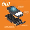 promate 10000mAh Rugged EcoLightâ„¢ Solar Power Bank - SW1hZ2U6NTM2NTMx