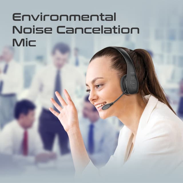 promate Professional Grade Mono On-Ear Wireless Headset