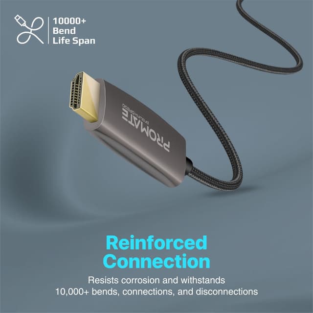 promate 4K@60Hz High-Definition DisplayPort to HDMI Cable