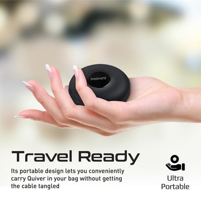 promate 3-in-1 Retractable Magnetic Charging Cable