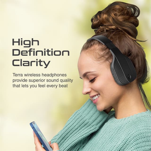 promate High Sonic Performance Wireless Headphones