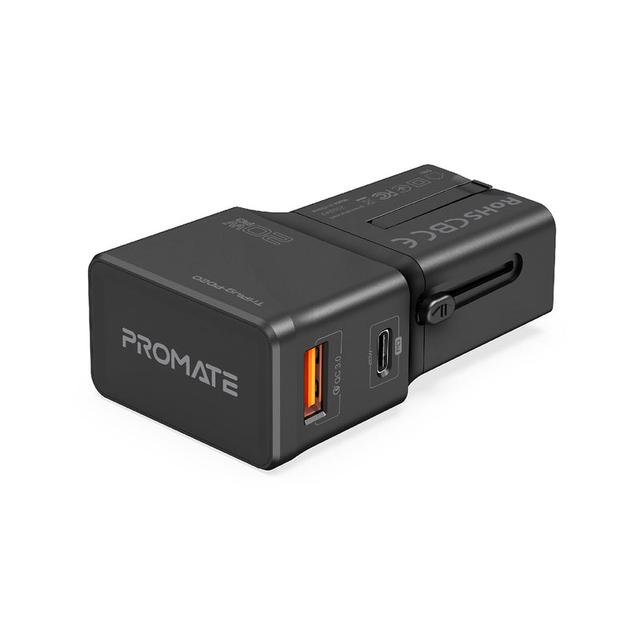 promate Sleek Universal Travel Adapter with 20W Power Delivery & Quick Charge 3.1 - SW1hZ2U6NTM2Nzk3