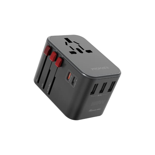 promate Smart Charging Surge Protected Universal Travel Adapter