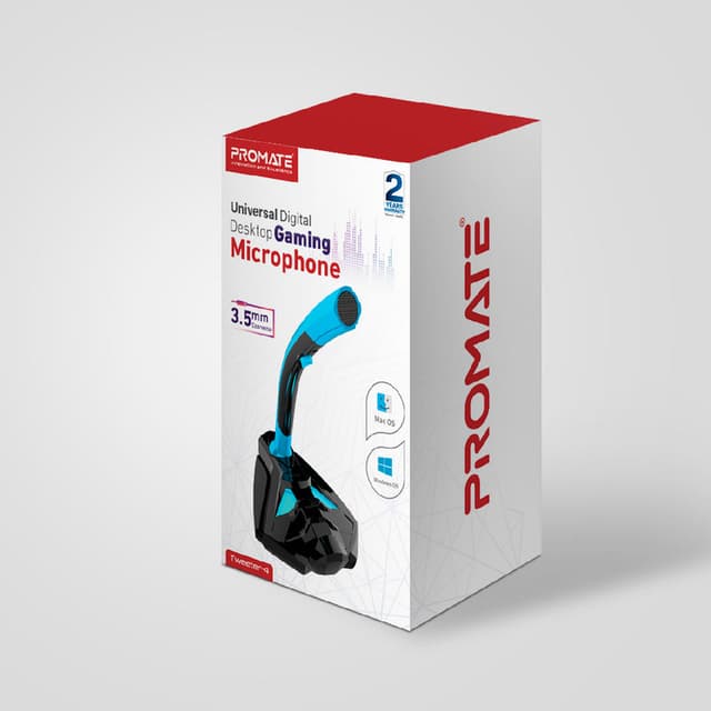 مايكروفون إحترافي (مايكروفون قيمنق)  PROMATE Universal Digital Stereo Desktop Gaming Microphone