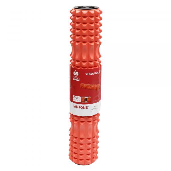 اسطوانة تدليك اسفنجية 68 سم - برتقالي PANTONE YOGA ROLLER LIVING CORAL - SW1hZ2U6NTUyNTE2