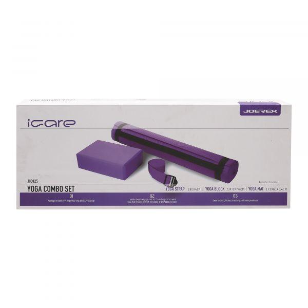 ICARE I CARE YOGA SET MAT + BRICK + STRAP JIC026