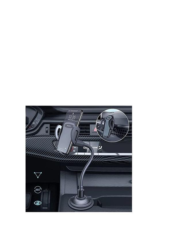 Yesido Yesido C112 Car Cup Holder Long Leg 360 Â° Rotation Flexible Arm Gooseneck Car Universal Mobile Holder+Air vent Mount Holder - SW1hZ2U6NTQ0MjQ4