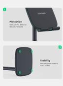 UGREEN Tablet Stand Foldable iPad Holder Metal Compatible With iPad/Pro /12.9 /2021/ 8th Generation / Mini Air 2021 Samsung Tab iPhone 13/13mini/13 Pro/13 Pro Max