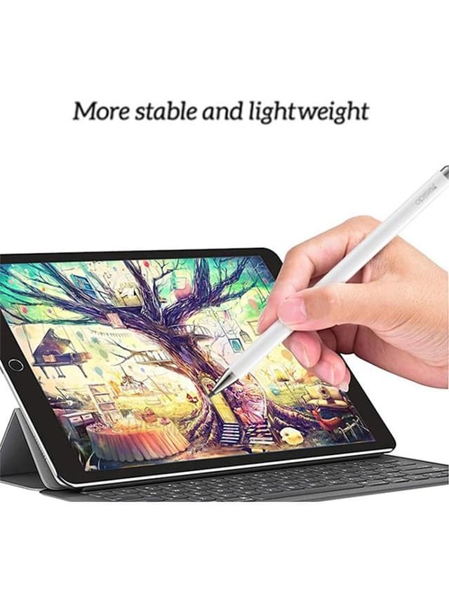 قلم لمس للرسم عالي الدقة أبيض | Capacitive Stylus Pen