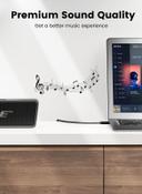 UGREEN RCA to 3.5mm Audio Cable 2 Male to Male Stereo Jack Phono Y Splitter Nylon-Braided Aux Cord for DJ Controller Dolby Digital DTS Speaker Gold-plated Connector-1M