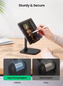 UGREEN Tablet Stand Foldable iPad Holder Metal Compatible With iPad/Pro /12.9 /2021/ 8th Generation / Mini Air 2021 Samsung Tab iPhone 13/13mini/13 Pro/13 Pro Max