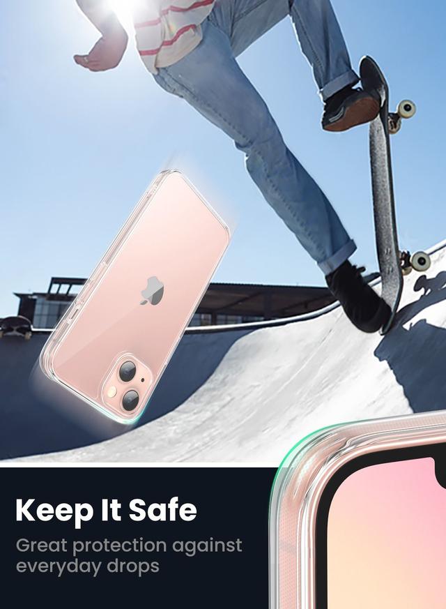 كفر ايفون 13 - شفاف UGREEN iPhone 13 Protective Case Clear Cover - SW1hZ2U6NTQyNzYz