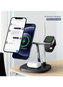 قاعدة شاحن ايفون لاسلكي 4 في 1 يسديو Yesido 4 in1 Wireless Charger Adapter