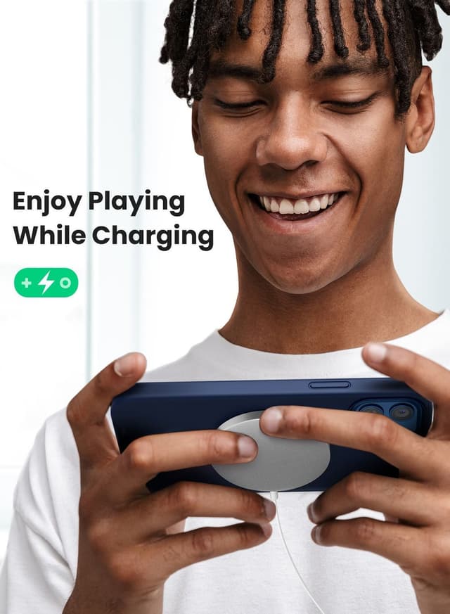 UGREEN Magsafe Silicone Phone Case For iPhone 12 Pro Max Soft Cover With Magnetic Design to Protect Mobile in All Directions Compatible with iPhone 12 Pro Max - 6.7 inch