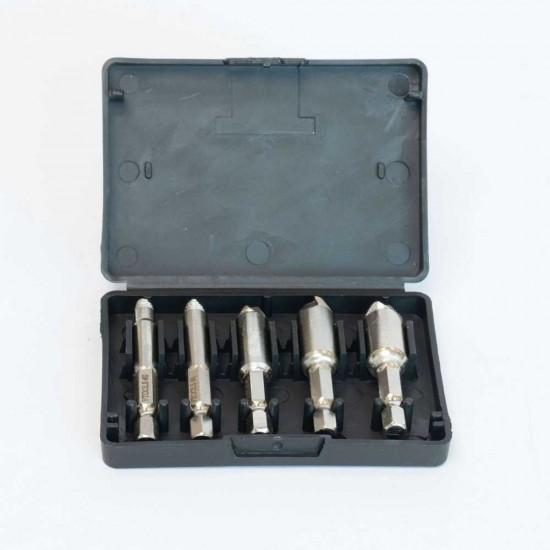 VTOOLS 5pcs Damaged Screw Remover Set with Plastic Casing