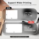 طابعة جوال فوميمو لاسلكية محمولة حرارية بدون حبر 80 مللي متر Phomemo M220 Multifunctional Portable Label Maker