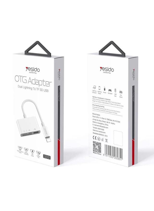 Yesido-adaptador Lightning a Usb 3,0, 4 en 1, Usb C, cÃ¡mara, tarjeta SD, TF, carga, Otg, para Iphone - SW1hZ2U6NTQ0ODEx