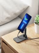 UGREEN Mobile Stand Adjustable Phone Holder and Foldable Cellphone Mount Metal Desk Dock Compatible for iPhone 13 Mini/ Pro/ Pro Max /12/ 11 SE X XS Galaxy