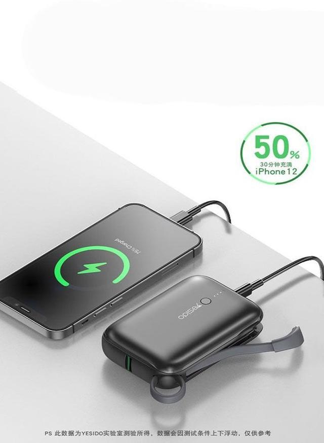 باور بانك 10000mAh أسود YP18 Supper Mini Powerbank - Yesido - SW1hZ2U6NTQ0Mjcw