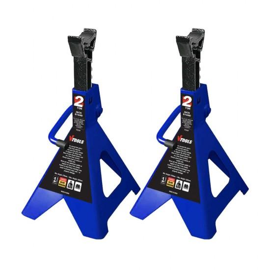 VTOOLS Adjustable Two Ton Car Jack Stand 2 pc Set