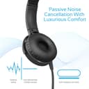 سماعات رأس سلكية للأطفال Rotatable Over-the-Ear Wired Stereo Headset with Built-in Mic