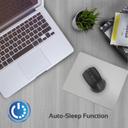 ماوس لا سلكية بتردد 2.4 جيجا هرتز لون أسود Wireless Ergonomic Optical Mouse